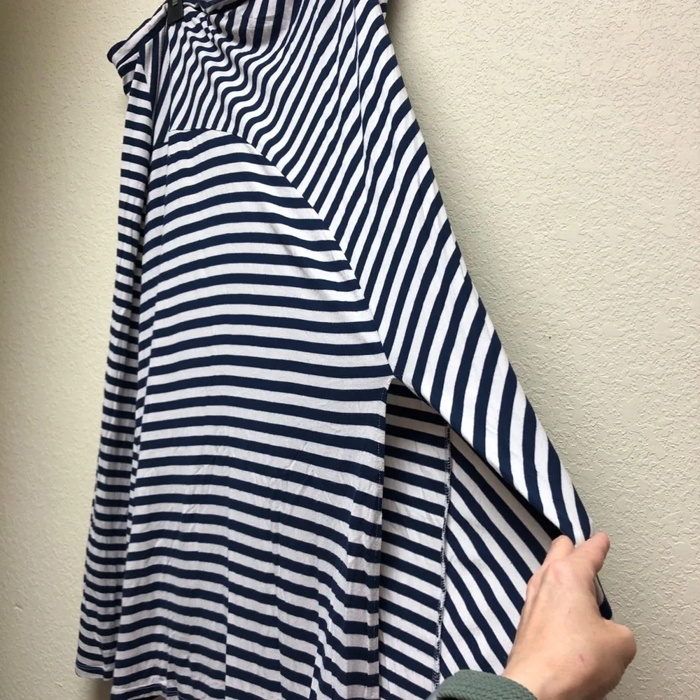 2- Striped Navy/White Time and True Maxi Skirts and black/white Apt 9 both XXL